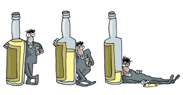 étapes de l'alcoolisme masculin