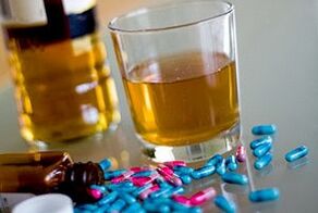 consommation d'alcool et d'antibiotiques